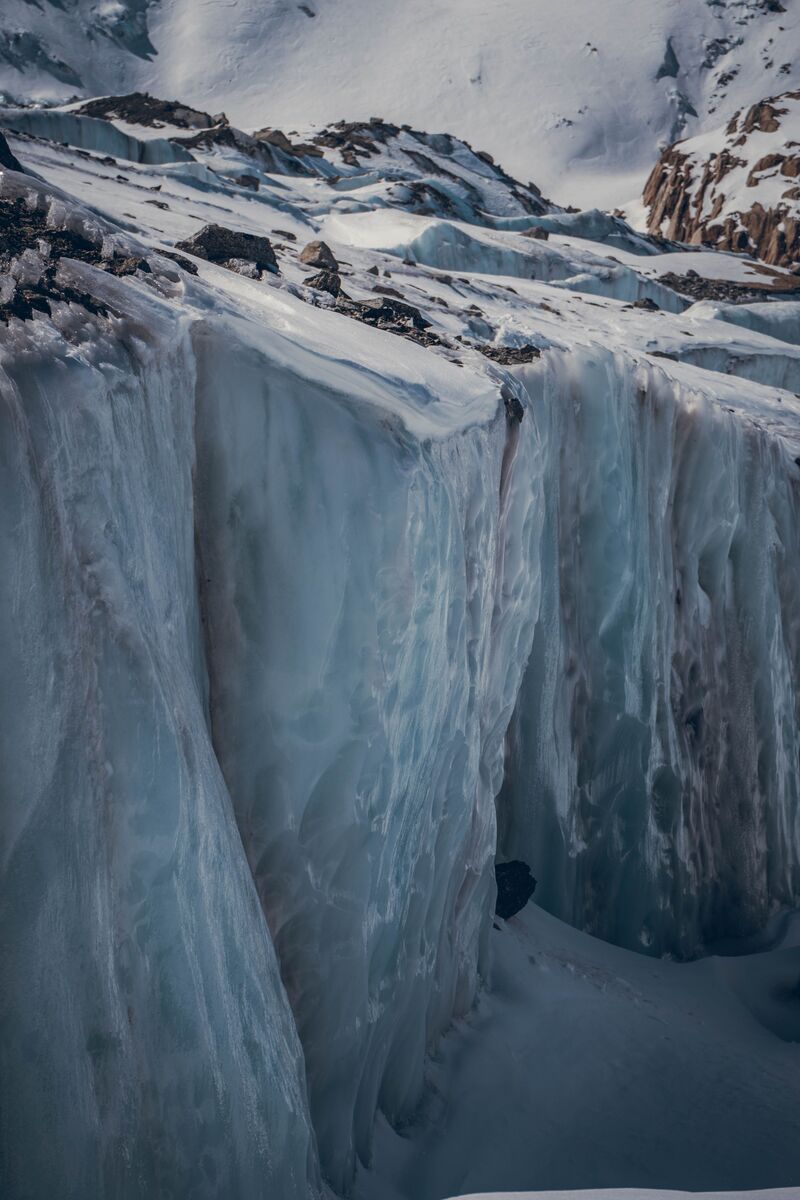 Image Glacier d'Argentière : alpinisme hivernal