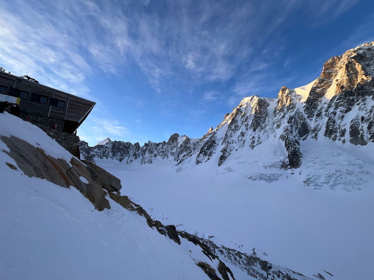 Image Glacier d'Argentière : alpinisme hivernal